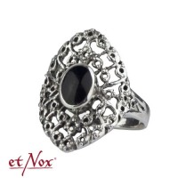 R1182 Inel argint cu onix LuxXL silver ring - Victorian Gothic (with Onyx)