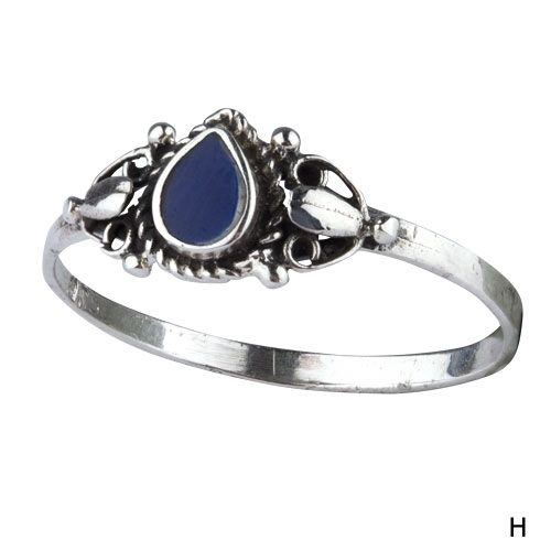 R1205 Inel de argint Blue Drop