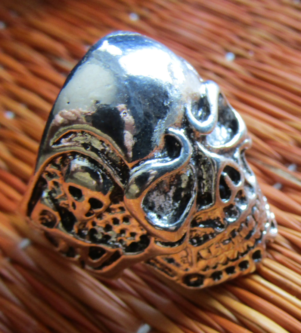 Inel Biker Ring Big Skull