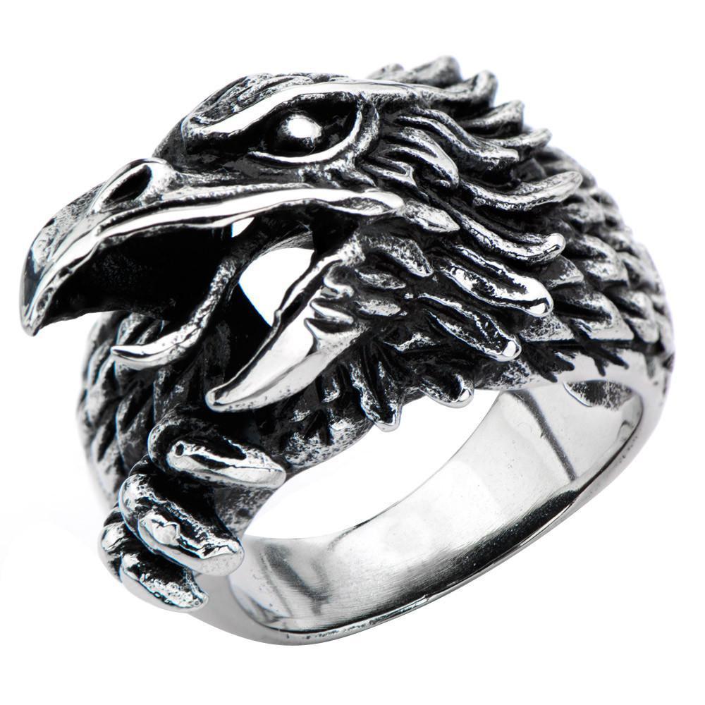 Rebel Ring Eagle Head