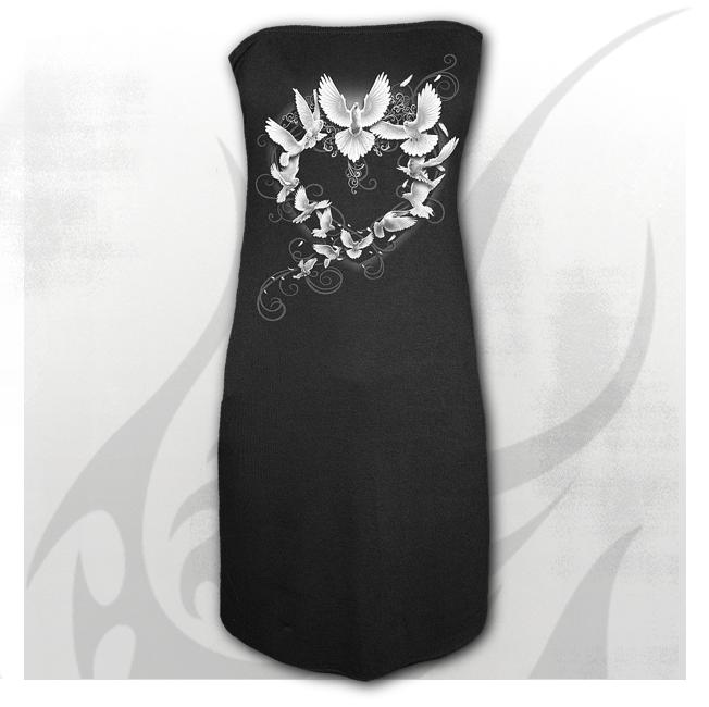 Rochie F039F107 - DOVES HEART Ribbon Back