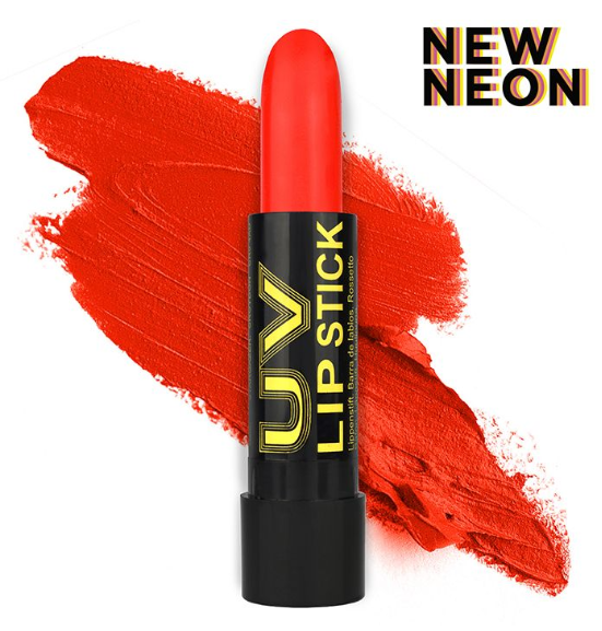 Ruj Neon UV Stargazer NEON COLOUR LIPSTICK -  Neon Red Lip