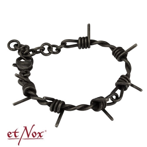 SA502O Bratara de inox sarma ghimpata Barbed Wire antique
