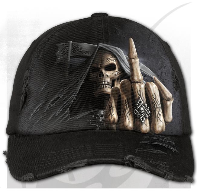 Sapca  baseball   M005A806  BONE FINGER - Baseball Cap   Distressed with Metal Clasp