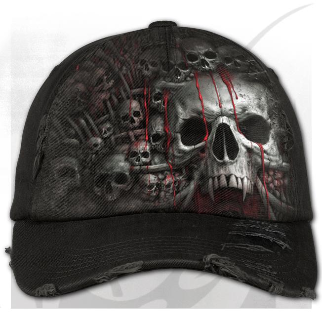 Sapca  baseball  W027A806  DEATH RIBS - Baseball Cap  Distressed with Metal Clasp
