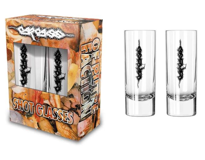 Set 2 pahare mici pt. shot (0.06 l) CARCASS - I REEK OF PUTREFACTION