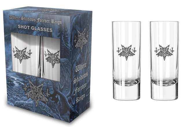 Set 2 pahare mici pt. shot  (0.06 L) Dark Funeral - Logo SG021
