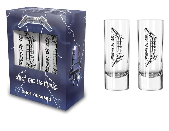 Set 2 pahare mici pt. shot (0.06 L) Metallica - RIDE THE LIGHTNING SG045