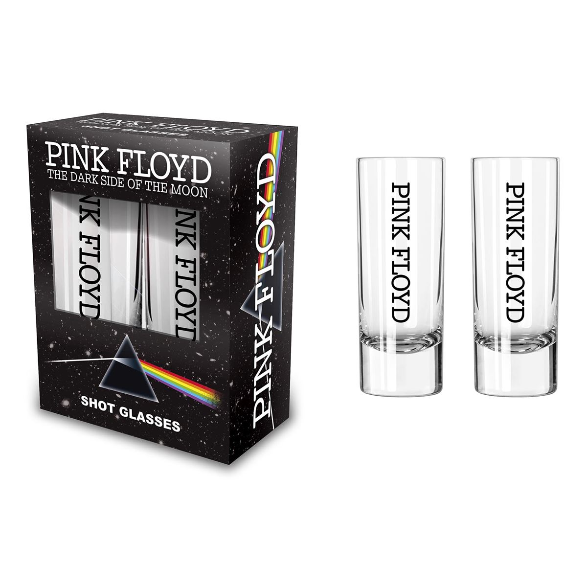 Set 2 pahare mici pt. shot  (0.06 L) PINK FLOYD - DARK SIDE OF THE MOON SG033