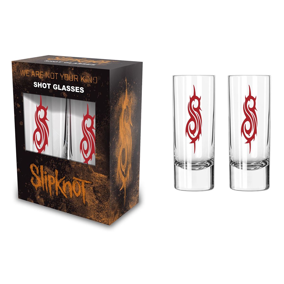 Set 2 pahare mici pt. shot  (0.06 L) SLIPKNOT - WE ARE NOT YOUR KIND SG025