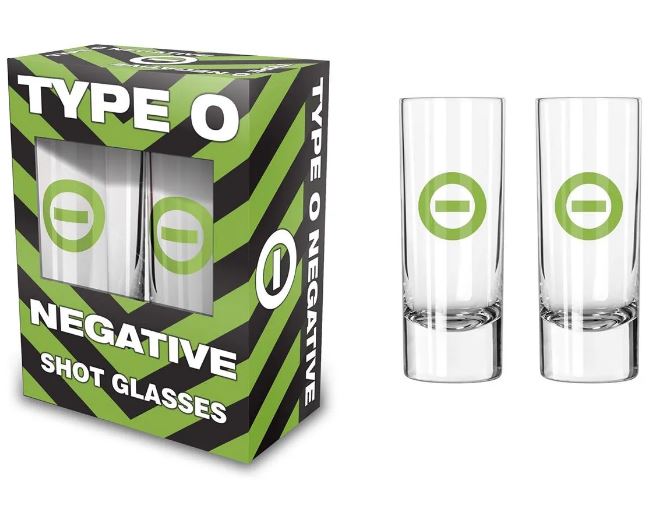 Set 2 pahare mici pt. shot (0.06 l) TYPE O NEGATIVE - NEGATIVE SYMBOL