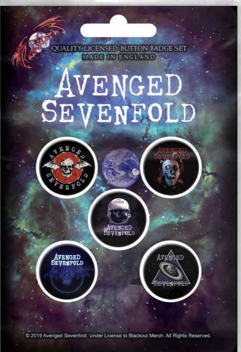 Set 5 insigne Avenged Sevenfold - The Stage