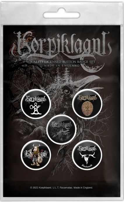 Set 5 insigne KORPIKLAANI - RAVEN