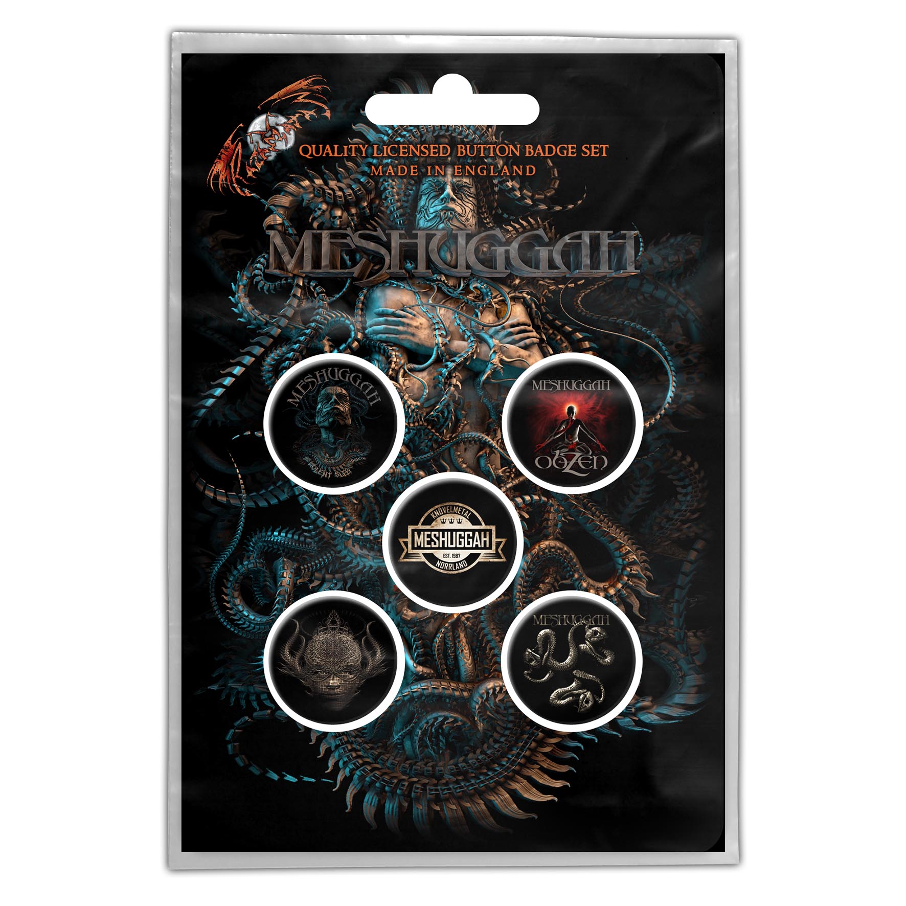Set 5 insigne MESHUGGAH - Violent Sleep of Reason