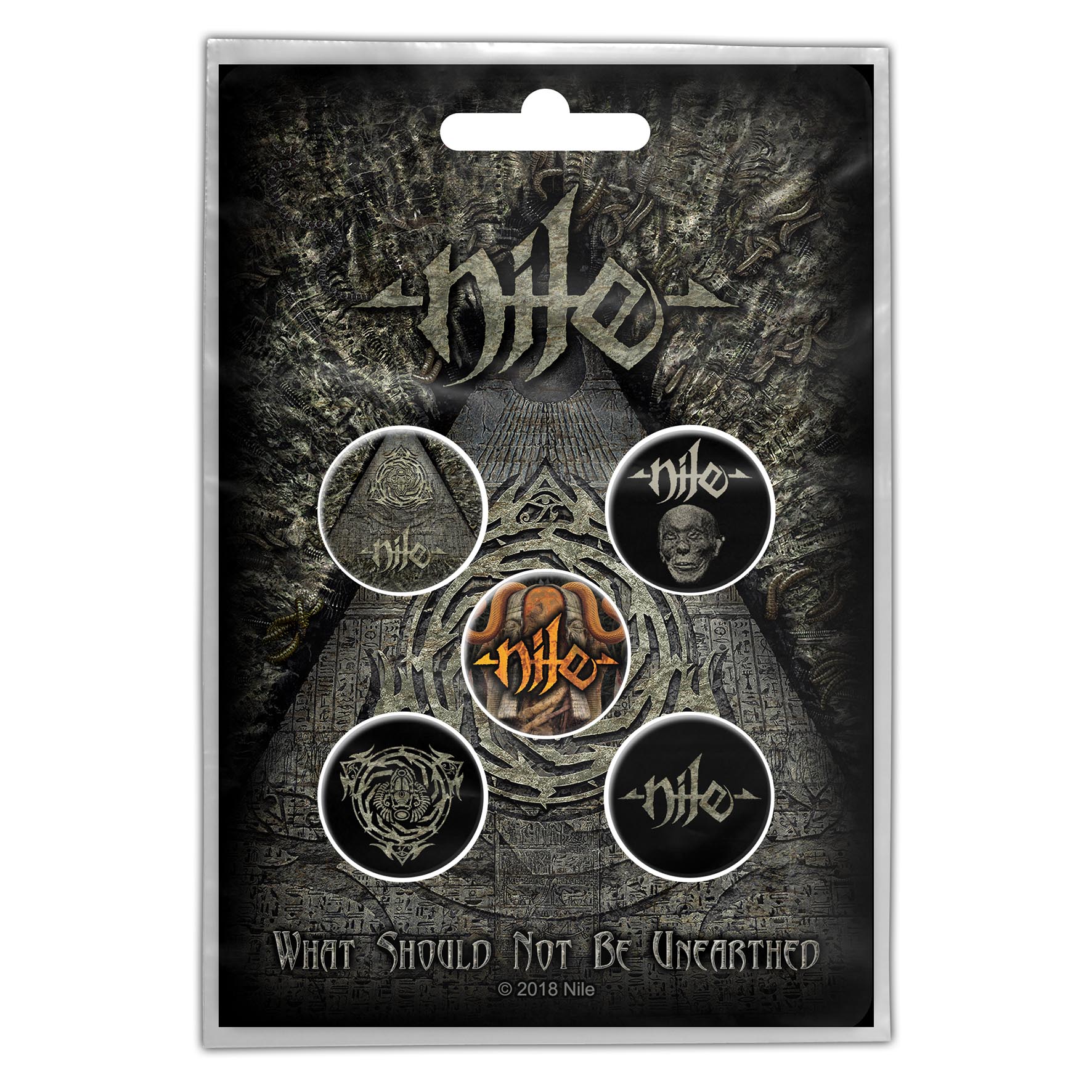 Set 5 insigne NILE - What Should Not Be Unearthed (lichidare stoc)