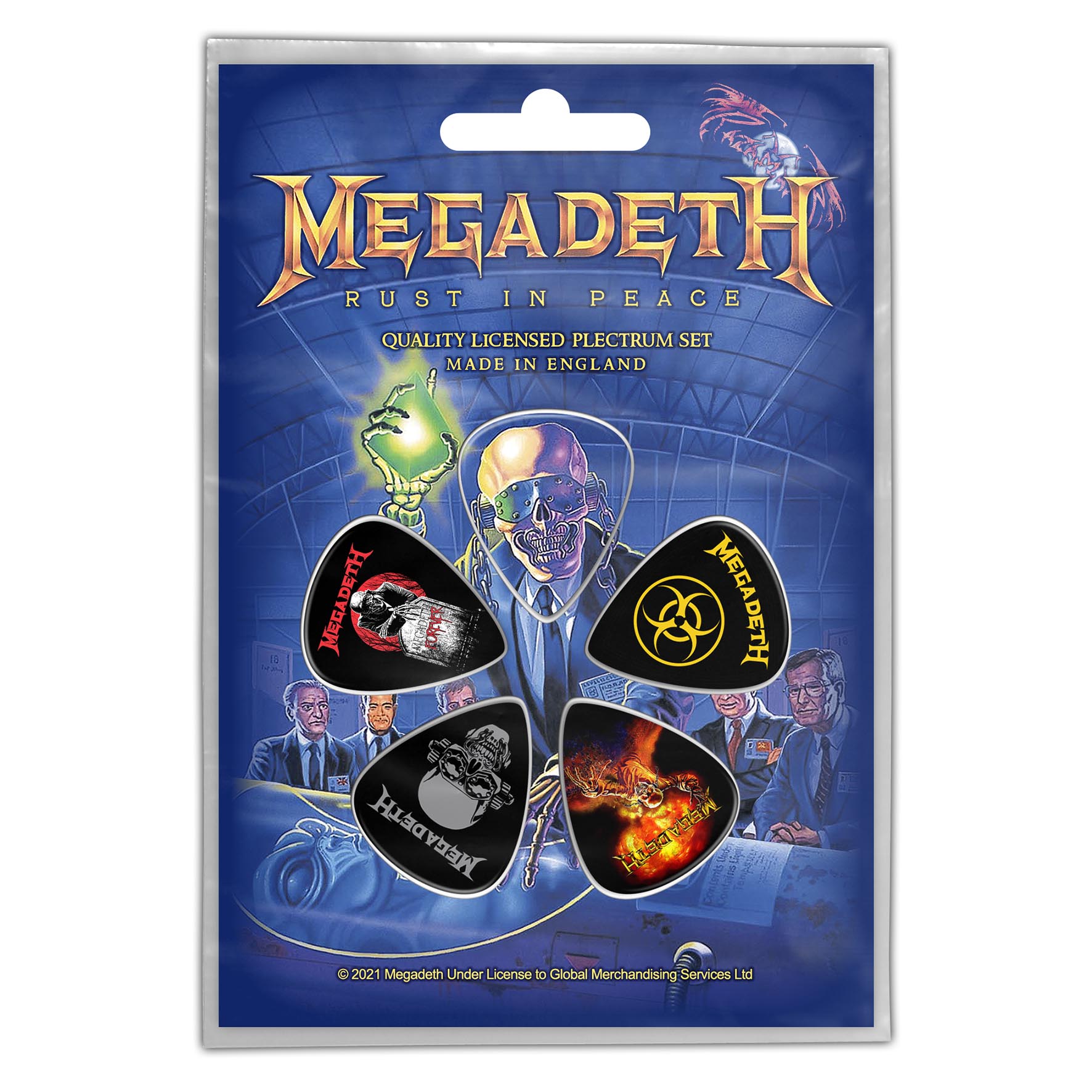 Set 5 pene de chitara MEGADETH Rust in Peace PP045