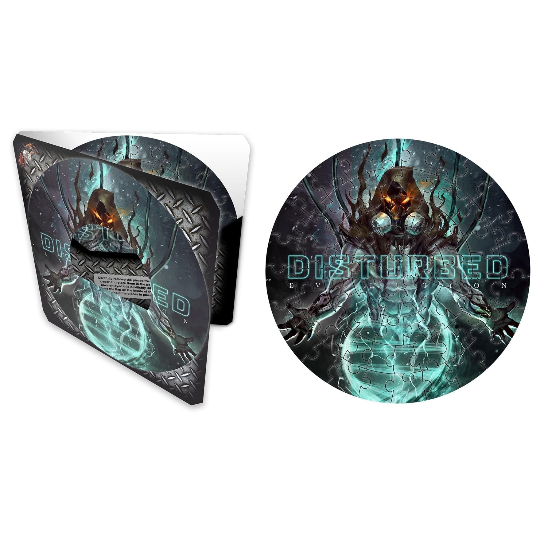 Set puzzle (72 piese) Disturbed - Evolution Jigsaw