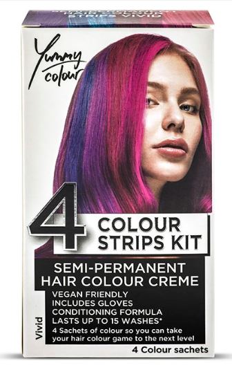 Set vopsele crema 4 Colour Strips Kit Vivid
