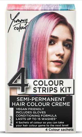 Set vopsele crema 4 Colour Strips Pastel