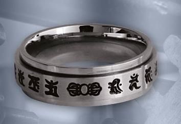 SR041 Inel de inox - Protect from Evil (SSR)