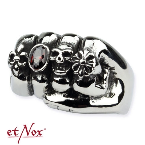 SR1409 Inel de inox Pumn cu zirconiu