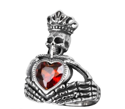 SR158 Inel de inox - Claddagh