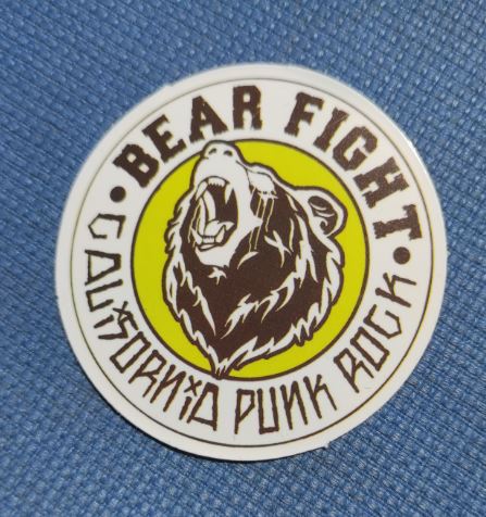 Sticker (abtibild) Bear Fight (JBG)