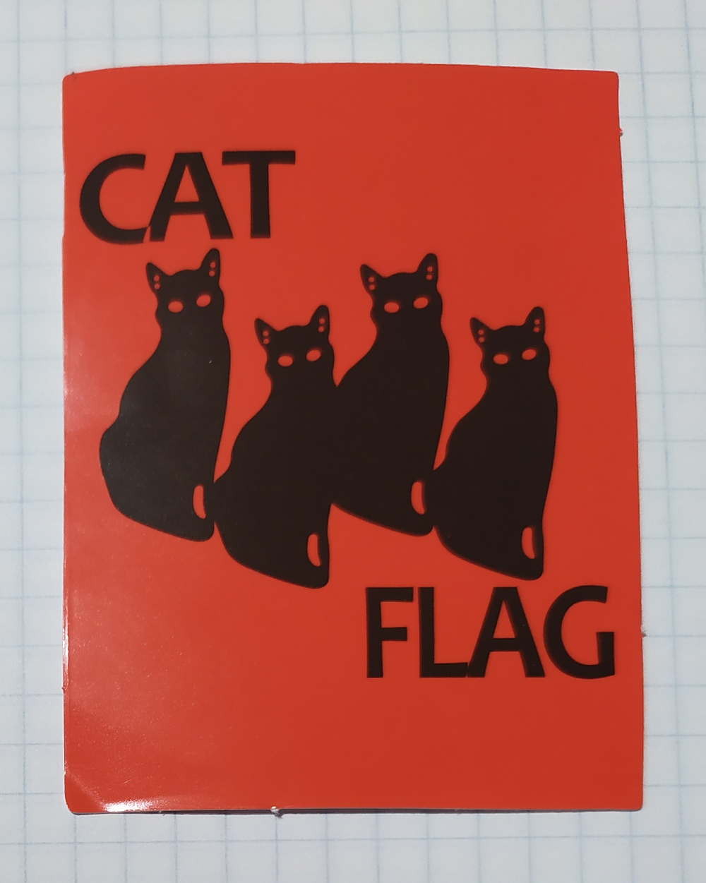 Sticker (abtibild) CAT FLAG