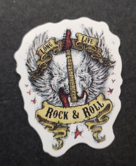 Sticker (abtibild) Chitara cu aripi long live (JBG)