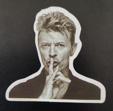 Sticker (abtibild) DAVID BOWIE Alb-negru (JBG)