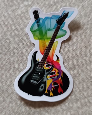 Sticker (abtibild) GUITARS (JBG)
