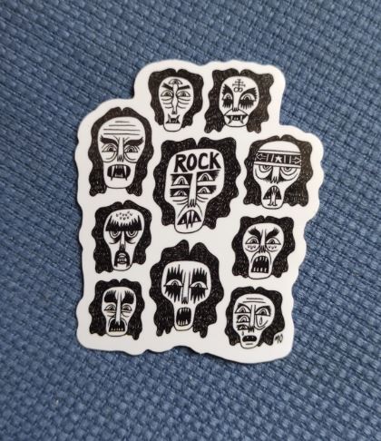 Sticker (abtibild) Kiss Faces (JBG)