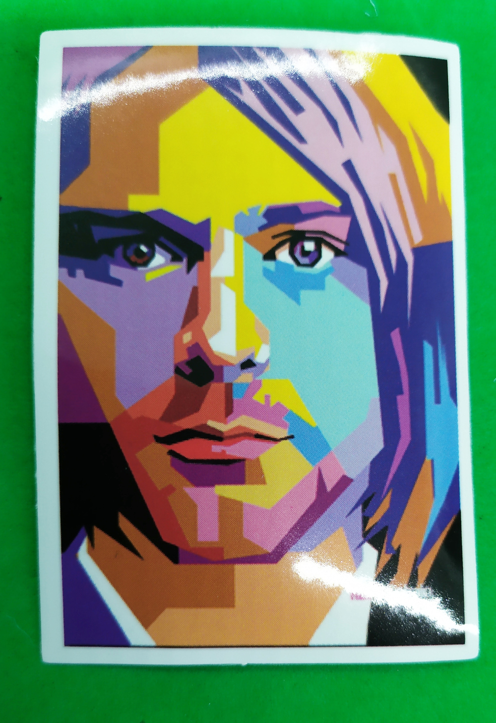 Sticker (abtibild) mic KURT COBAIN Color (JBG)