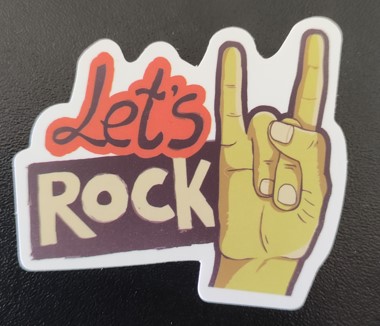 Sticker (abtibild) LETs ROCK (JBG)