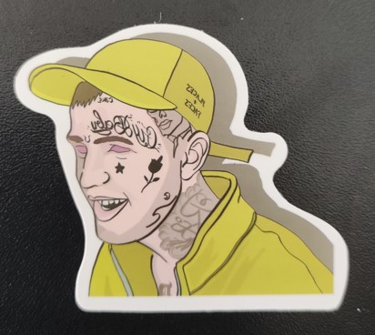 Sticker (abtibild) Lil Peep model 2 (JBG)