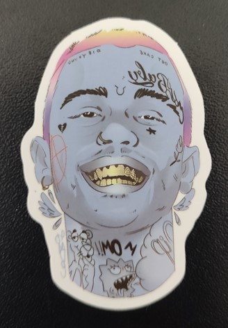 Sticker (abtibild) Lil Peep model 3 (JBG)