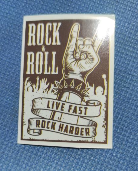 Sticker (abtibild) Live Fast Rock Harder (JBG)