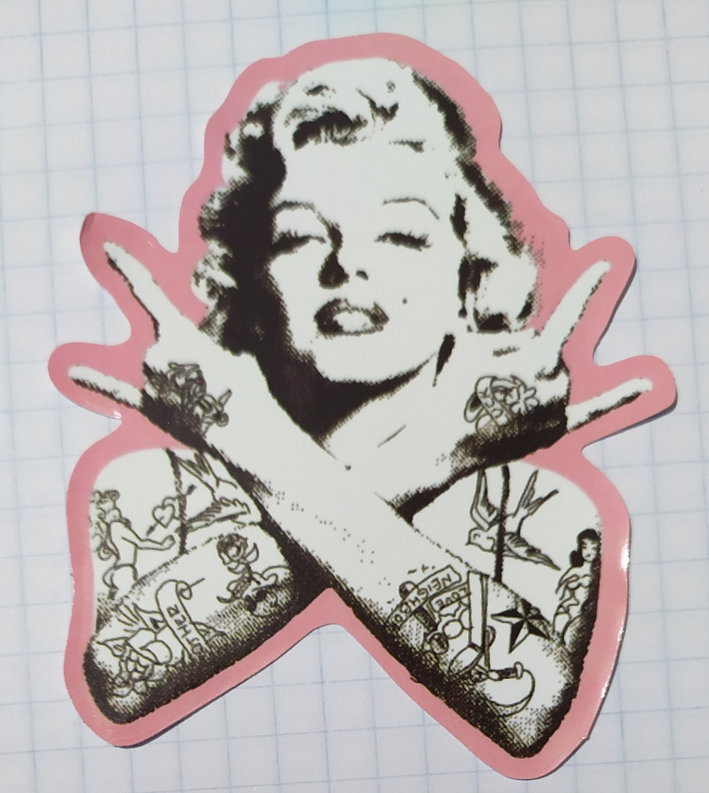 Sticker (abtibild) MARILYN MONROE