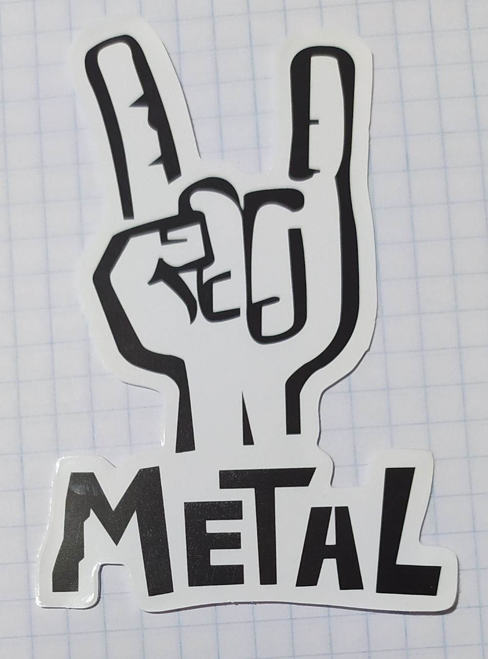 Sticker (abtibild) Metal Horns