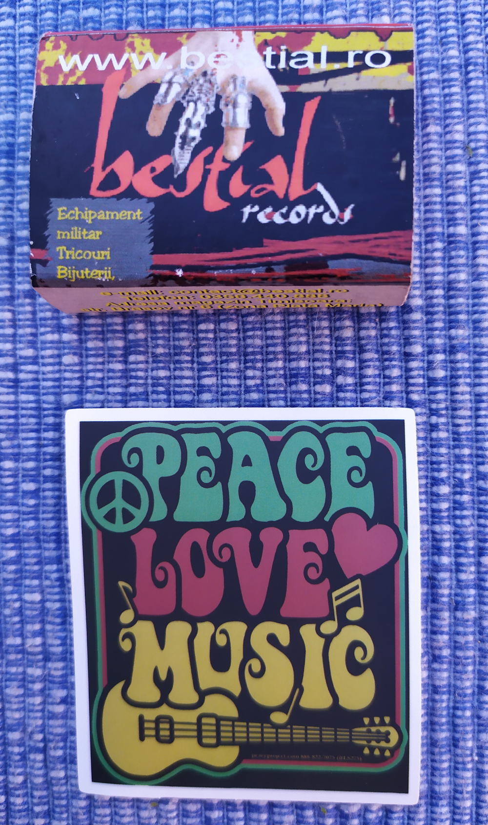 Sticker (abtibild) mic PEACE LOVE MUSIC (JBG)