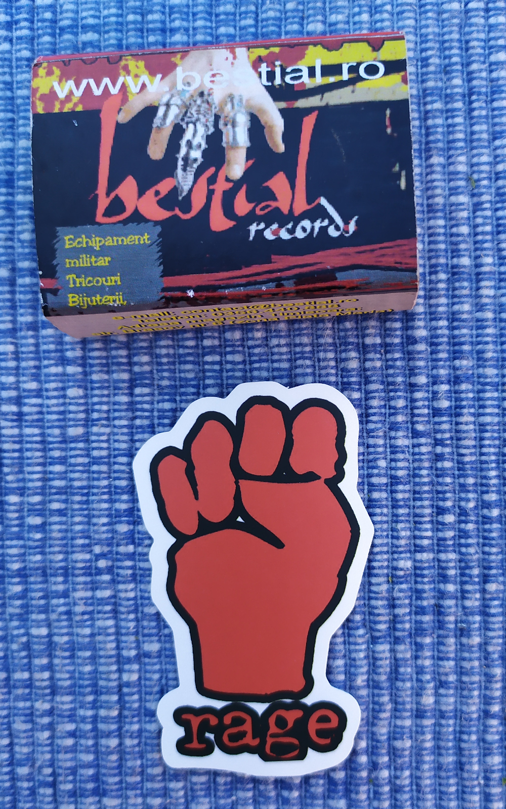 Sticker (abtibild) mic RAGE (JBG)