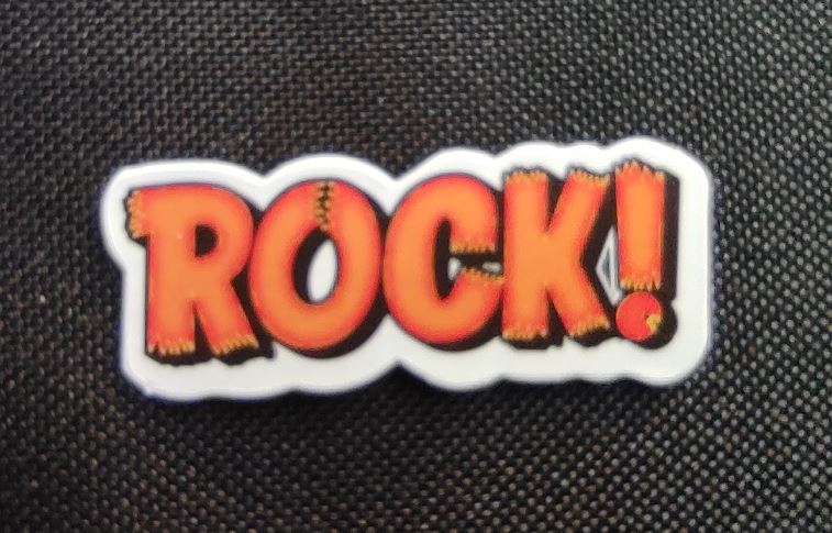 Sticker (abtibild) mic Rock portocaliu (JBG)