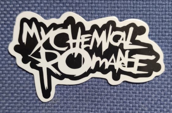 Sticker (abtibild) MY CHEMICAL ROMANCE Logo Alb-Negru(JBG)
