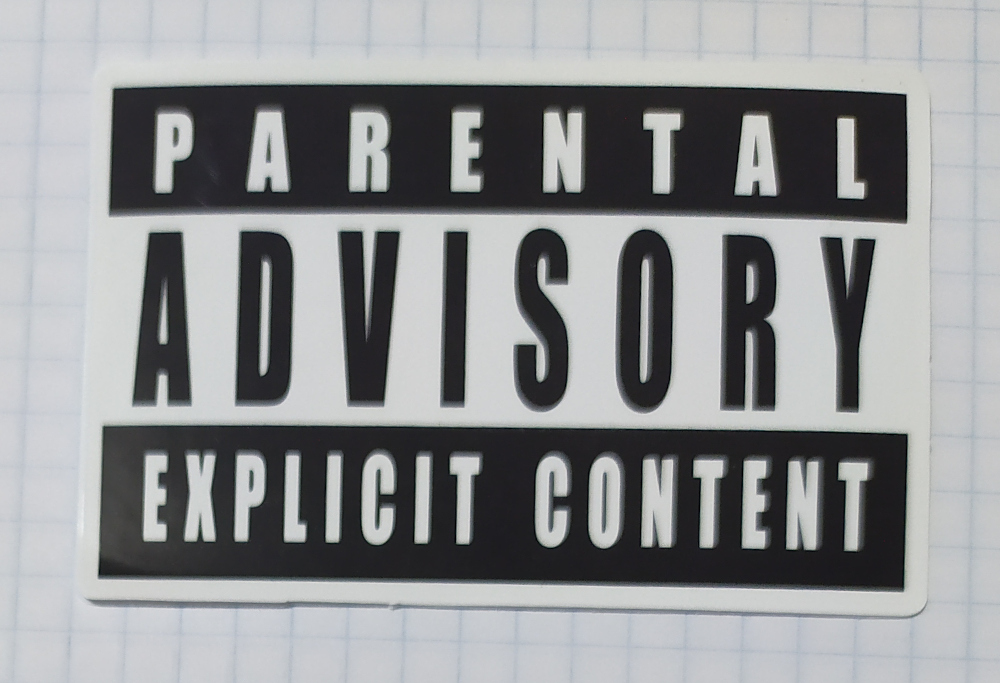 Sticker (abtibild) PARENTAL ADIVSORY