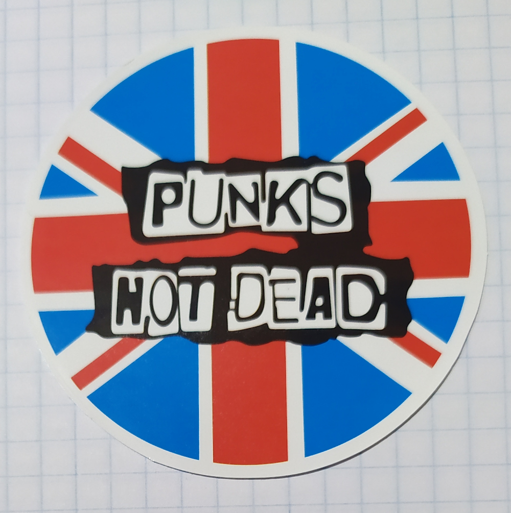 Sticker (abtibild) PUNKS NOT DEAD