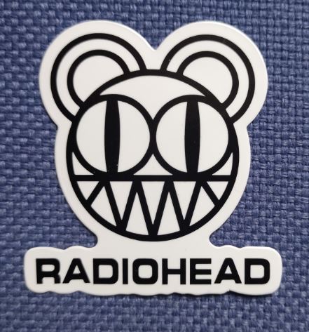 Sticker (abtibild) RADIOHEAD Logo Alb-Negru (JBG)