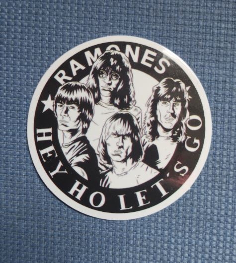 Sticker (abtibild) Ramones Hey Ho band seal (JBG)