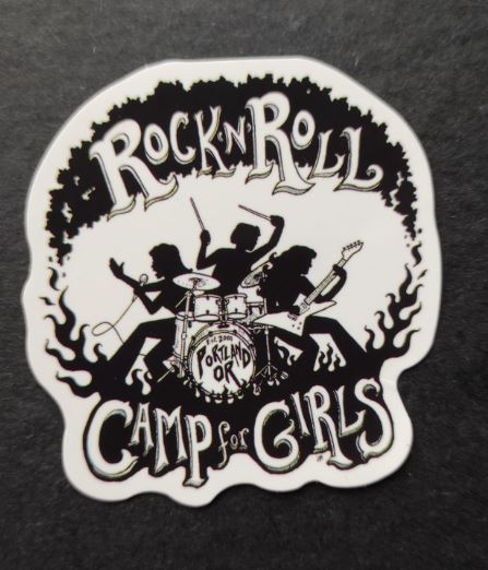 Sticker (abtibild) Rock N Roll Camp for Girls (JBG)