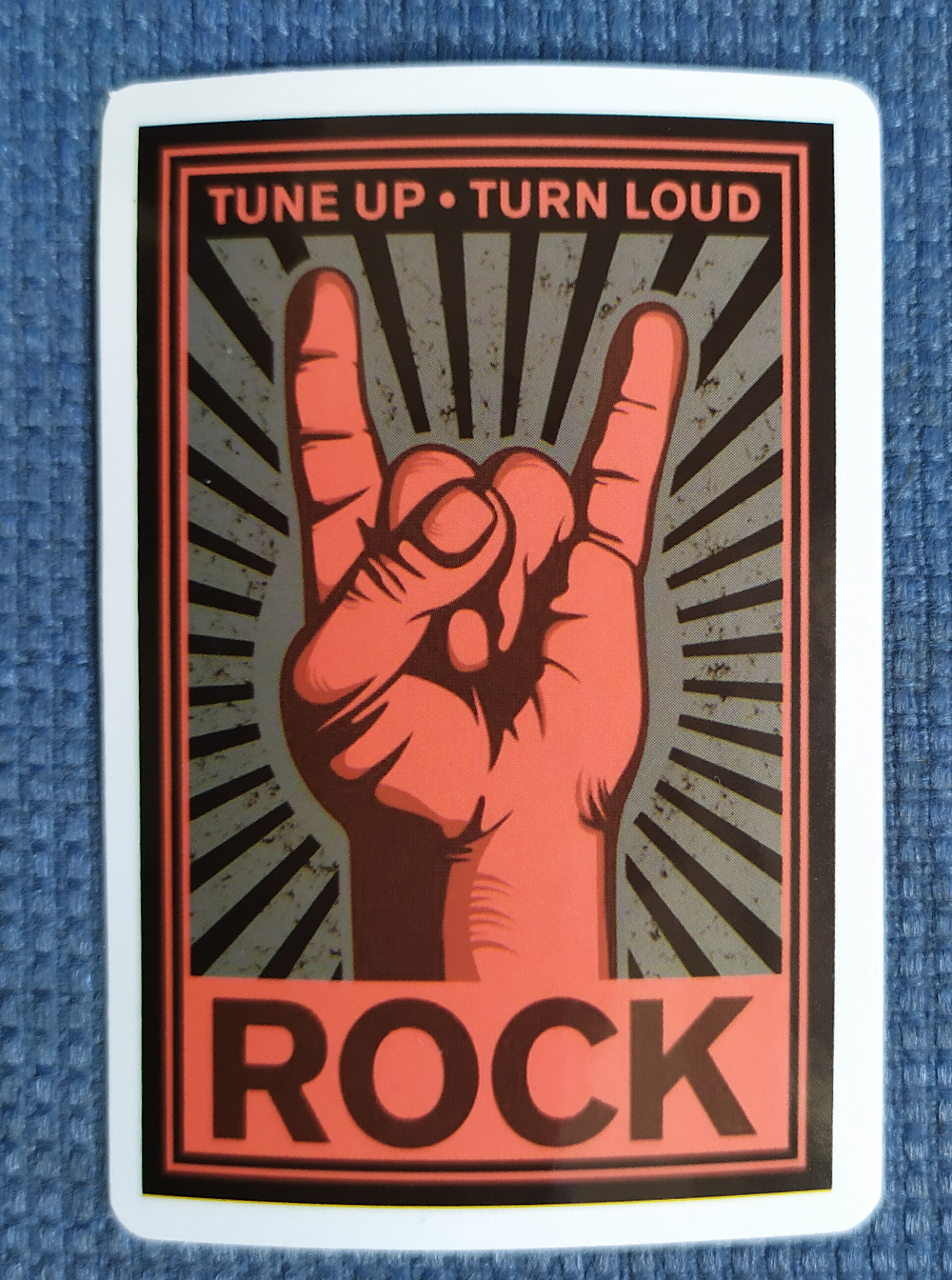 Sticker (abtibild) Rock Tune Up Turn Loud (JBG)