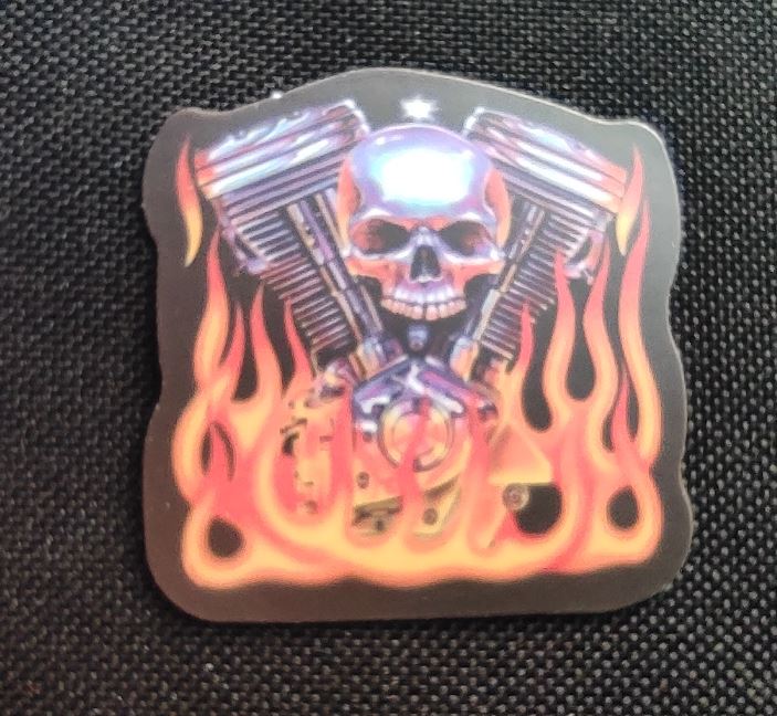 Sticker (abtibild) Skull and Engine (JBG)